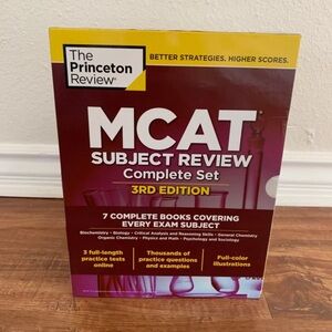 Princeton Review MCAT Subject Review 3rd Edition 7 book complete set